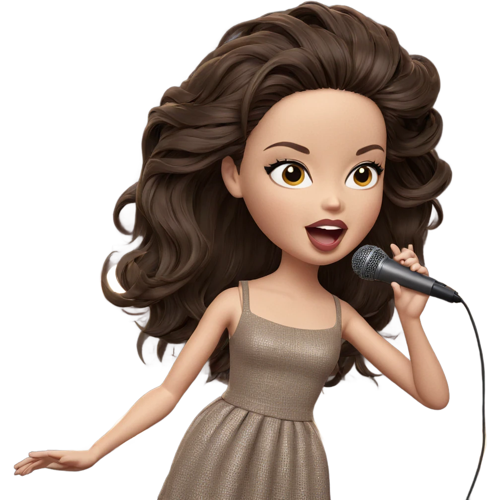 girl singing with microphone emoji