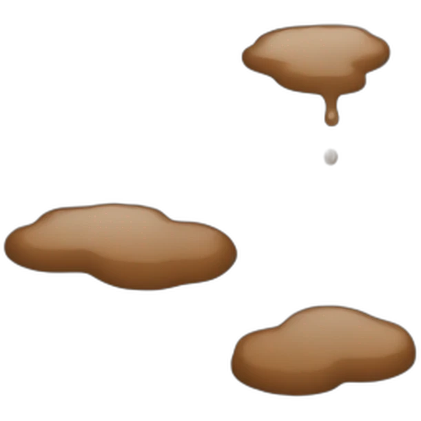 Brown puddle emoji
