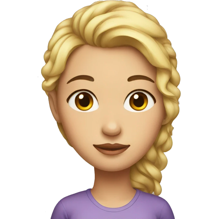 a girl with a bump on her forhead emoji