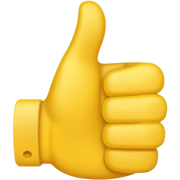 thumbs up emoji, positive and bold emoji