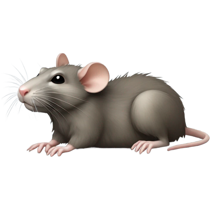 Rat getting stepped on emoji
