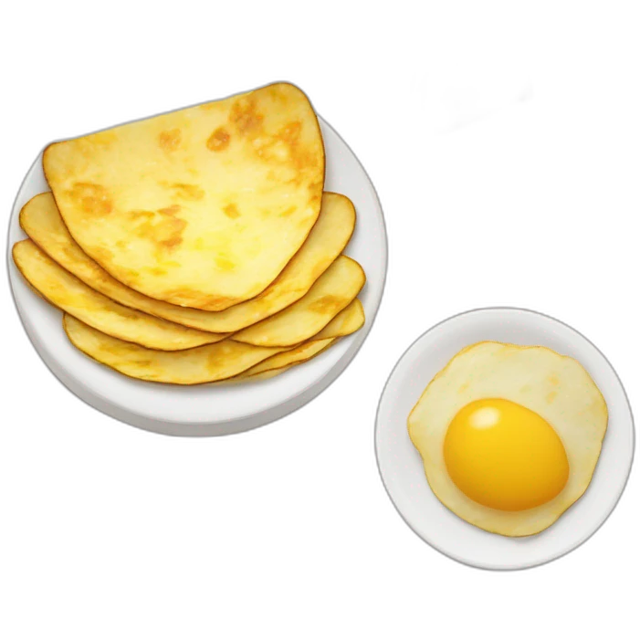 Tortilla de patatas con cebolla española emoji