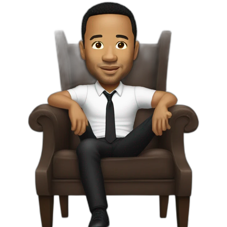 john legend turning in chair emoji