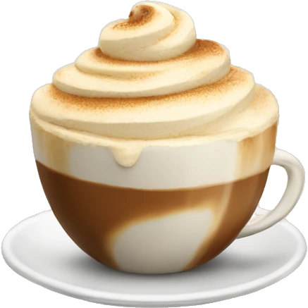 Cappuccino gelato emoji