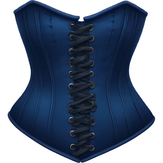 Dark blue corset emoji