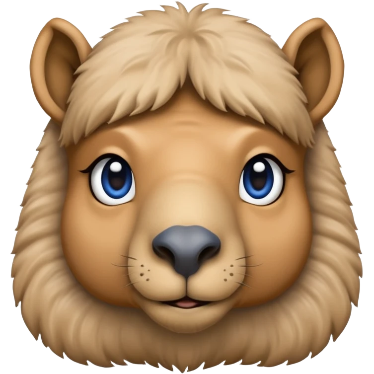 blue camel just face emoji