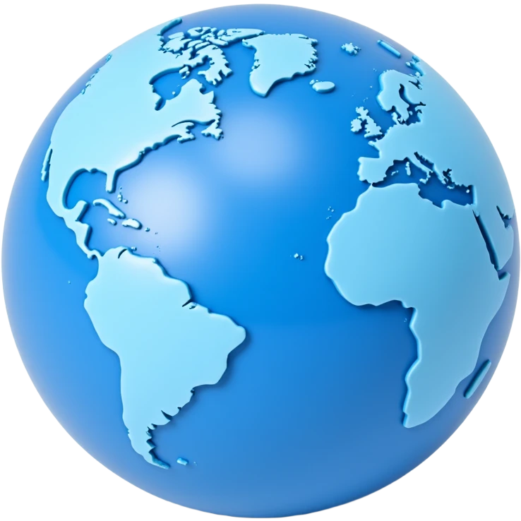 blue globe emoji