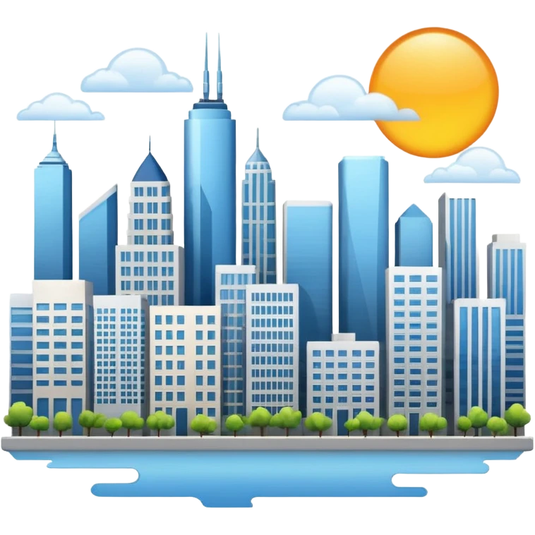 city with sun emoji