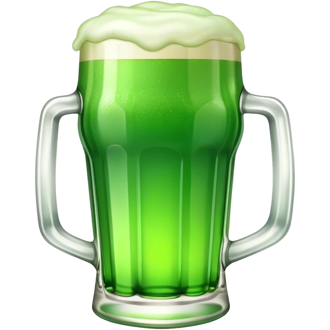 A pint of green beer for St. Patty’s Day  emoji