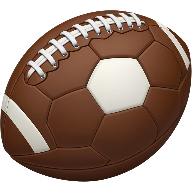 create a football icon inspired by airbnb category icons it should just be a white outline emoji