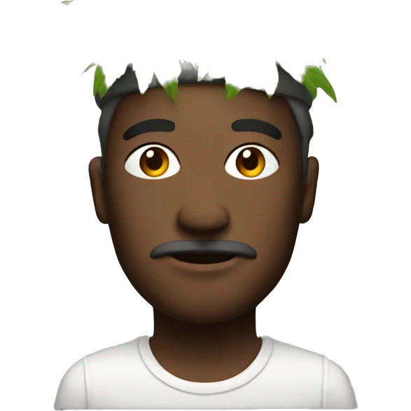 Man with pot on his head emoji