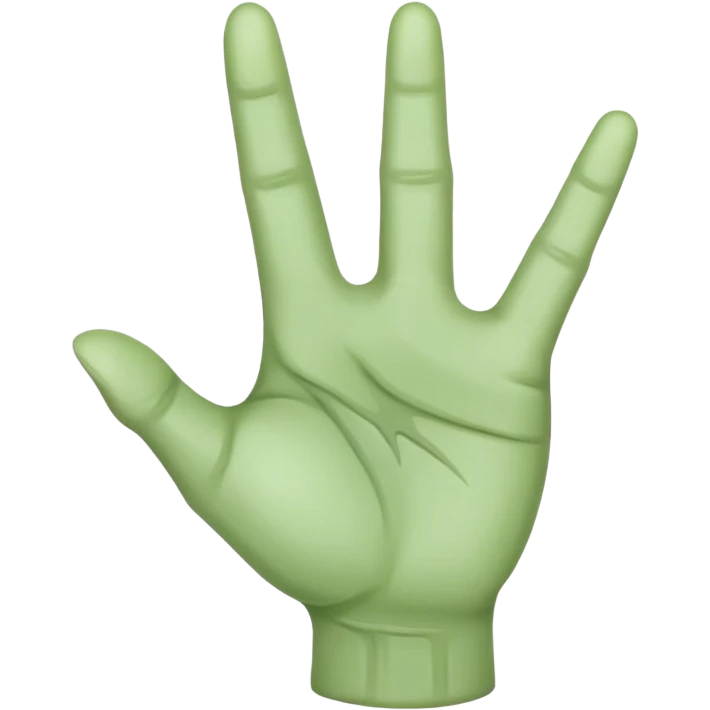 GREEN HAND POINTING RIGHT emoji