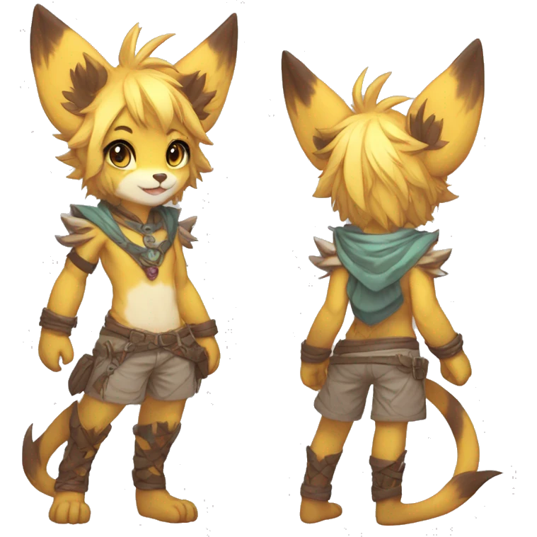 Anthro cool cute kawaii LiLaiRa-Modern-Vernid-Fakémon Full Body emoji