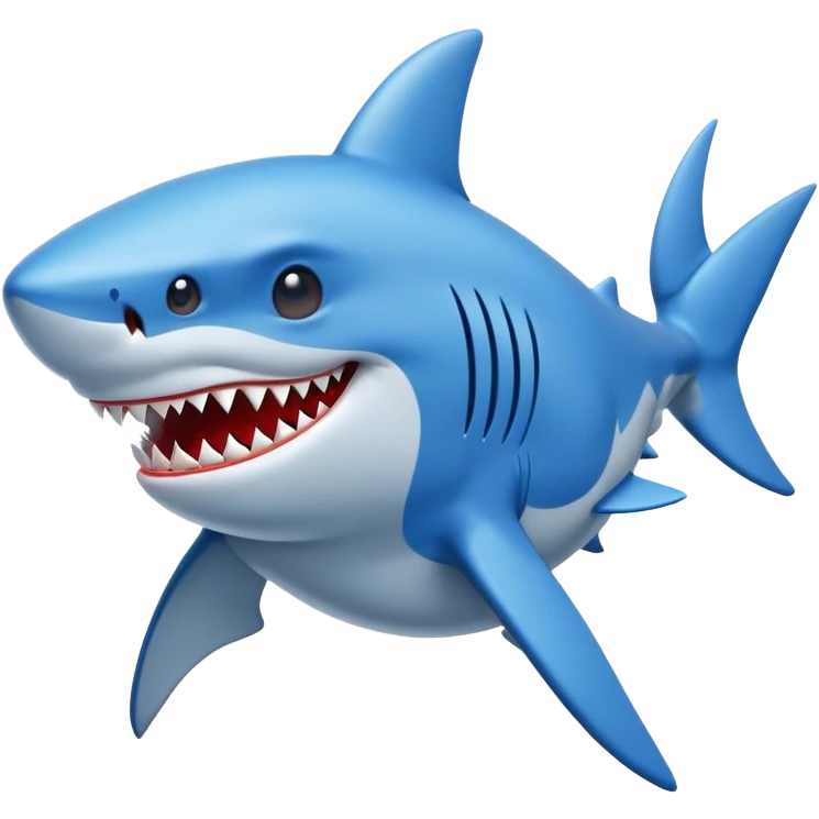 Create a superhero shark emoji