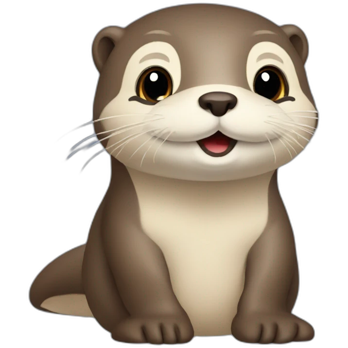 Loutre mignonne emoji
