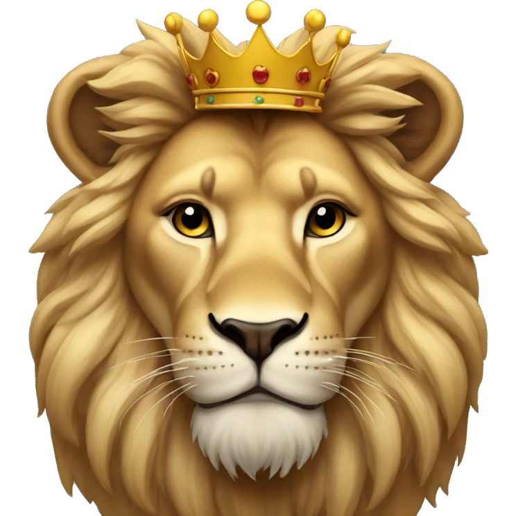 lion with a crown emoji