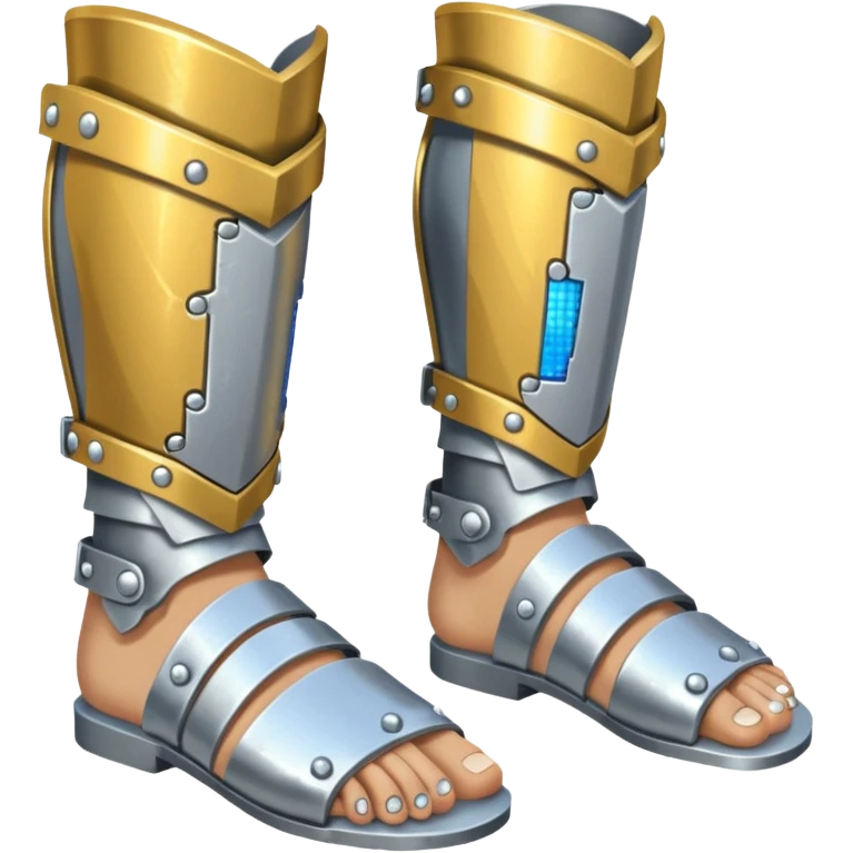  Feet armor Emoji fantasy pixel art style emoji