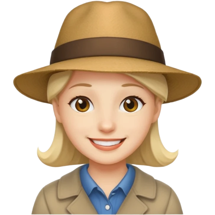 Where’s waldo emoji with hat emoji