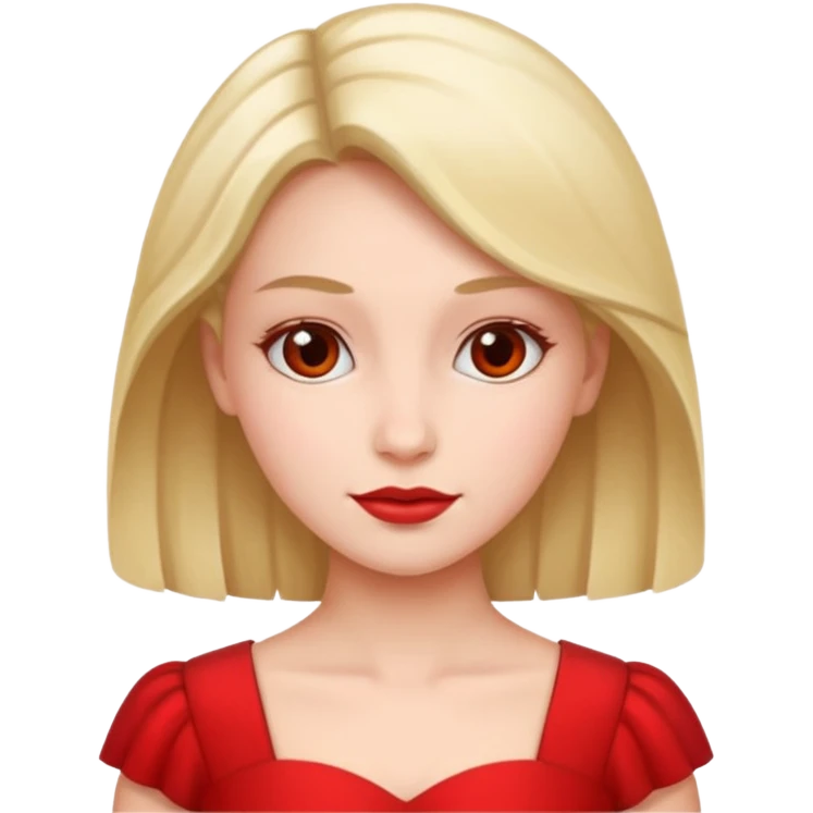 lady in red  emoji