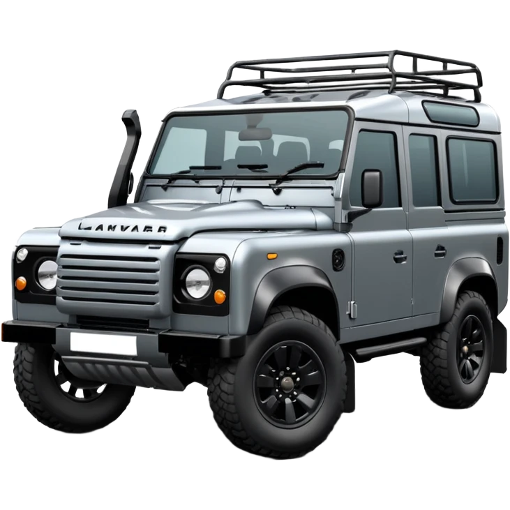 New Landrover Defender 110 in Carpathian Grey with gloss black accents emoji