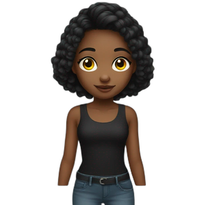 Girls Little olho preto  emoji