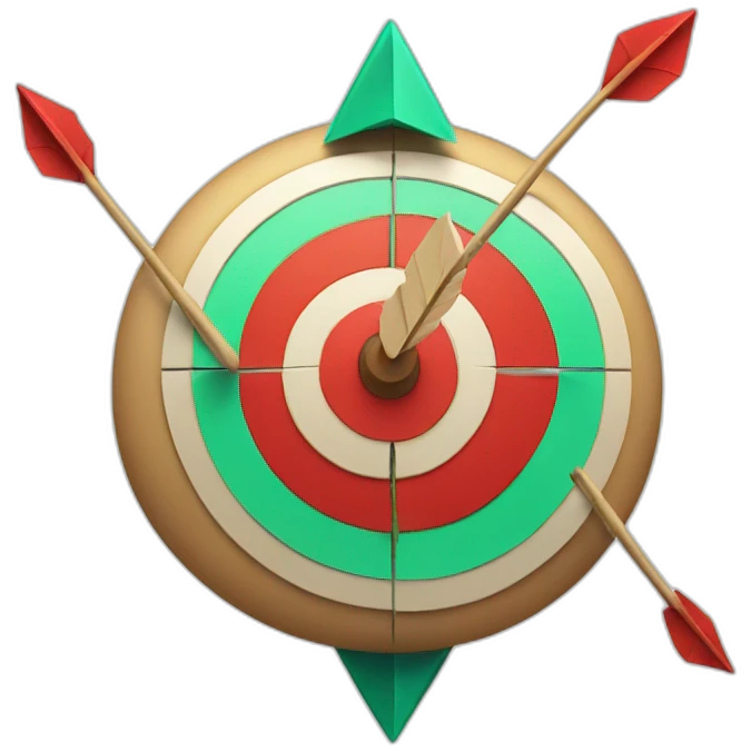 target with arrow in center emoji
