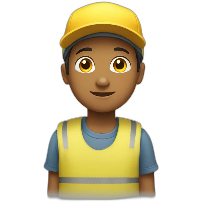 Boy wearing Yellow cap emoji