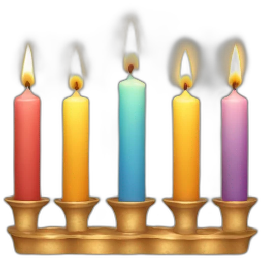 four candles emoji