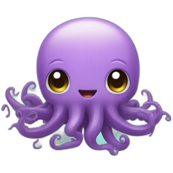 cute kraken cute face zen emoji