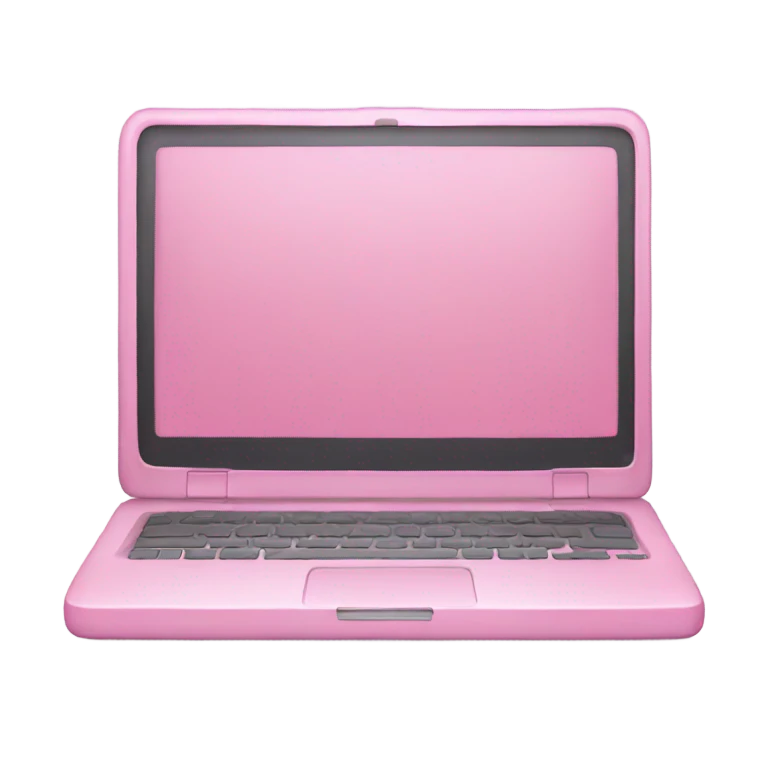 Pink laptop  emoji