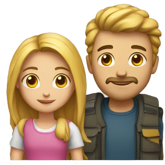 Guy with girl emoji
