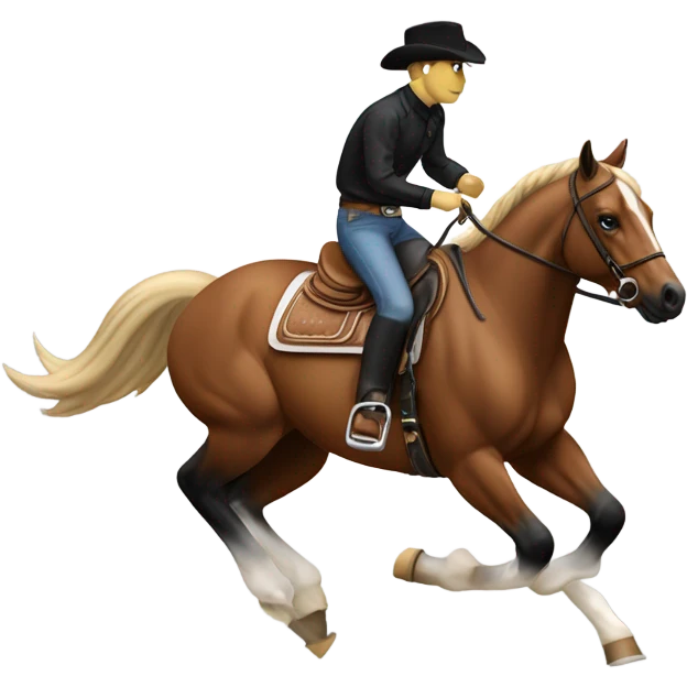 quarter horse reining sliding stop emoji