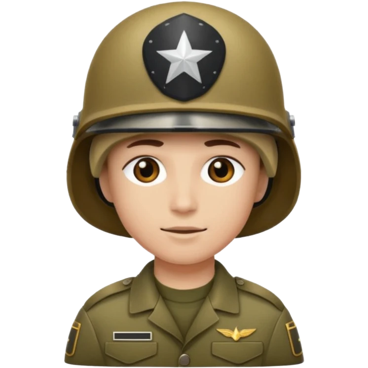 slack style emoji simple smile 🙂 :simple_smile:

add a military 🪖 :military_helmet:  on his head emoji