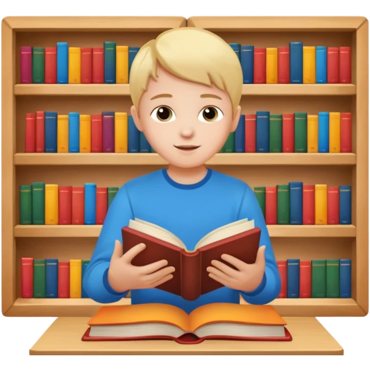 enfant range livre emoji