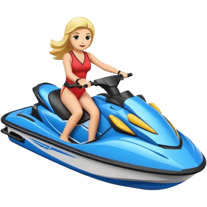 Jet ski with families and friends a lot emoji