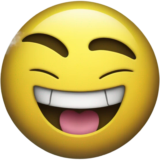 smiley face smoking a blunt  emoji
