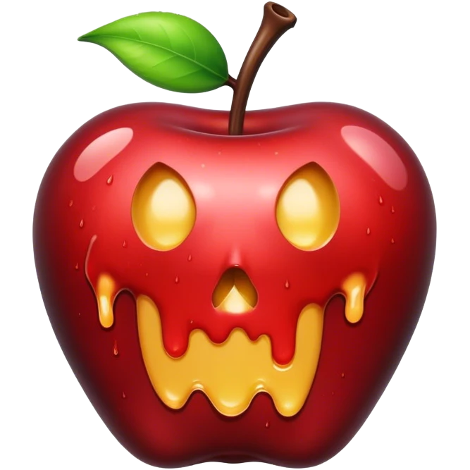 Poison apple dripping emoji