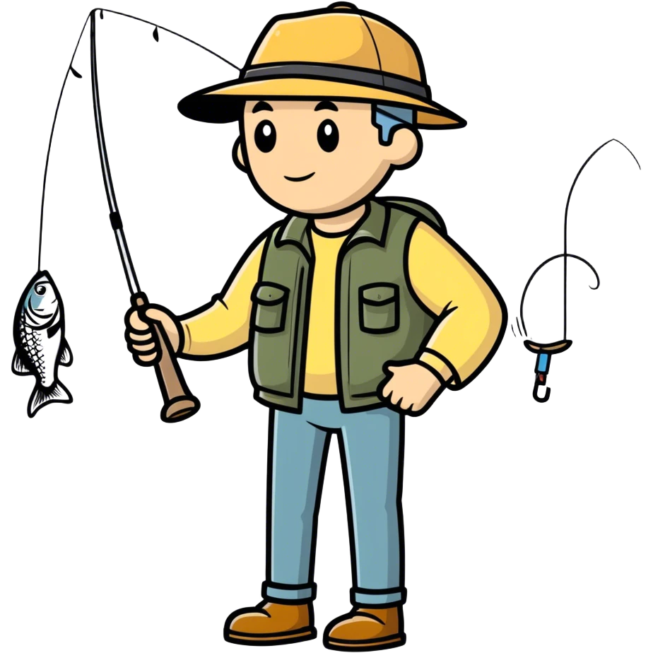 Dad going fishing emoji