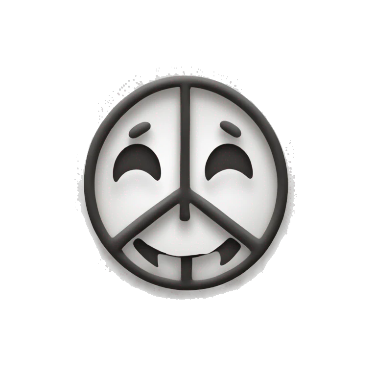 happy face with peace sign emoji
