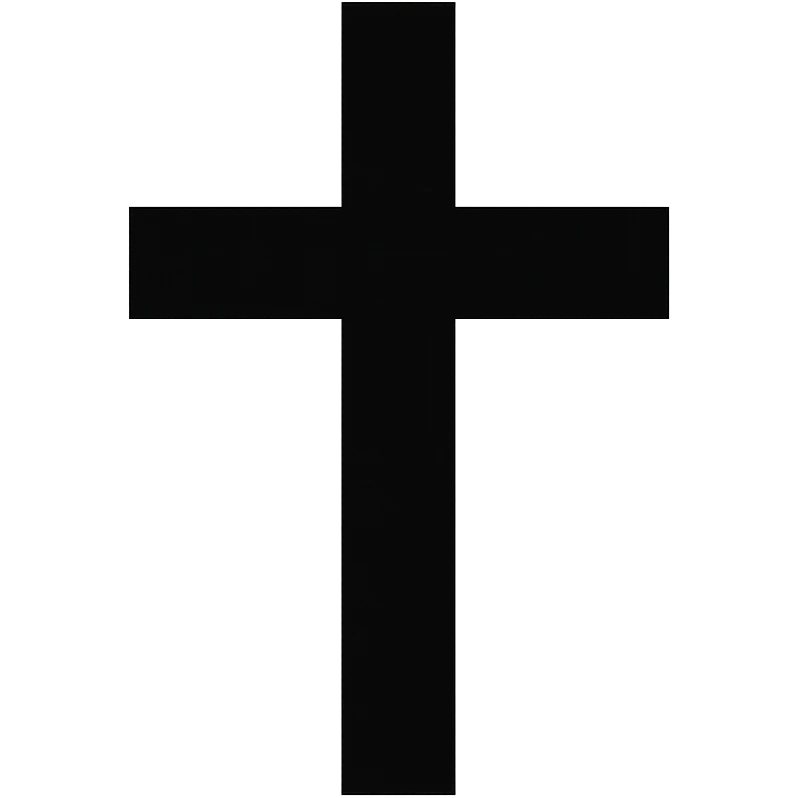Black cross, remove background emoji