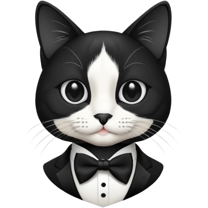 cat in tux emoji