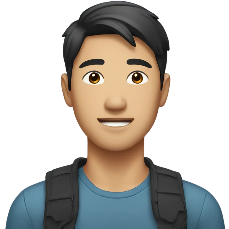 Handsome Asian guy emoji