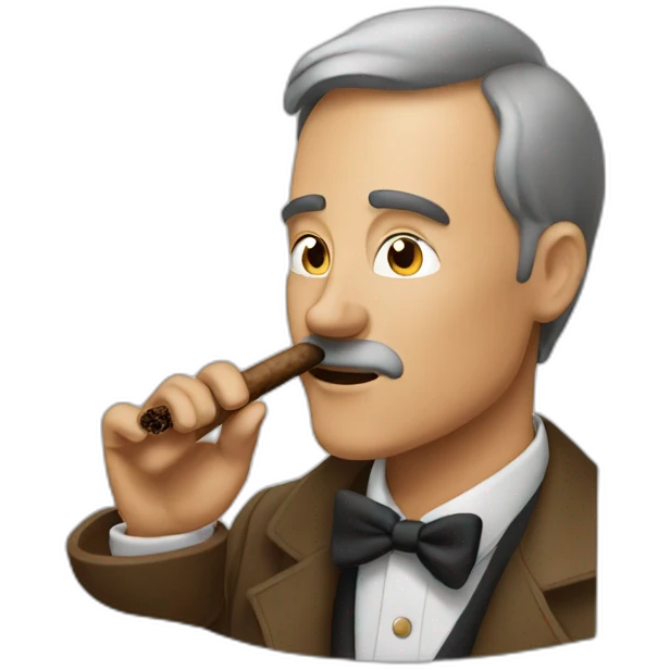 man smocking cigar emoji