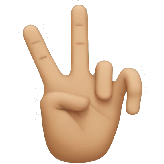 two fingers emoji