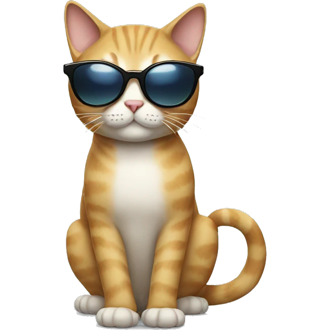 Cat with sunglasses emoji