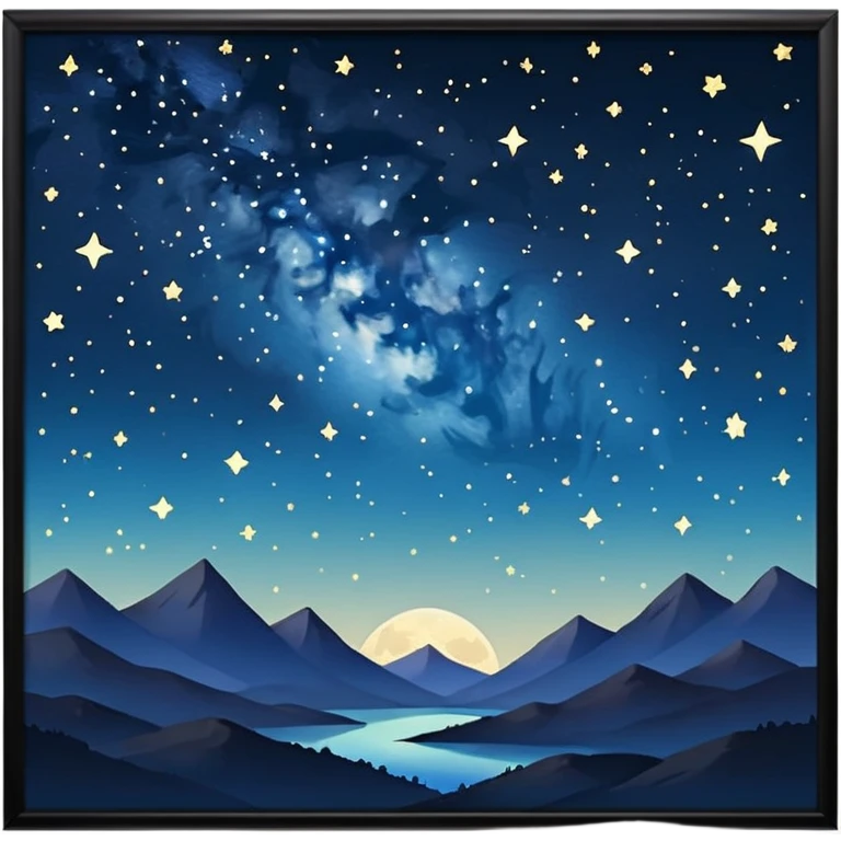 Stargazing scenery emoji