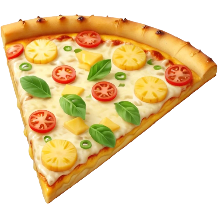 a piece of pineapple pizza emoji