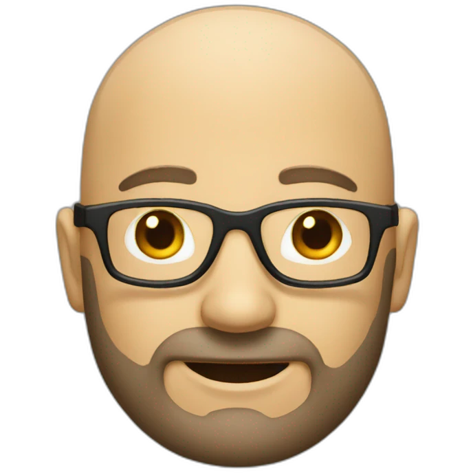 bald beard nerd emoji