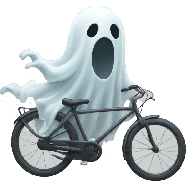 Ghost with bike  emoji