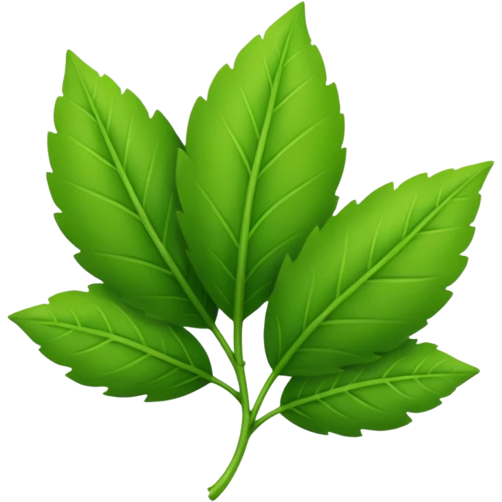 create a green leaves for salaad emoji